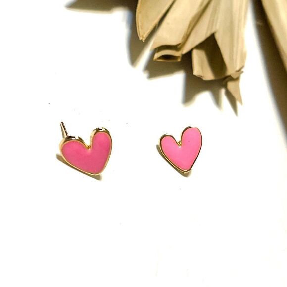 Dainty heart earrings #596 - Picture 1 of 5